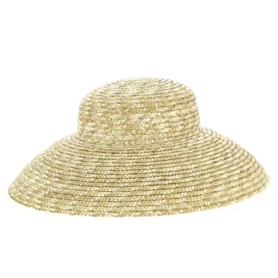 Chapeau abat jour en paille naturel