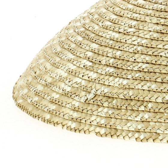 Natural straw lampshade hat