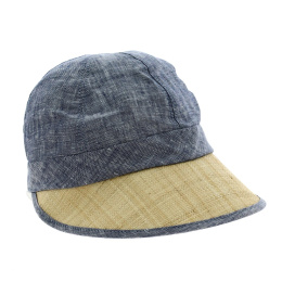 Blue bombinette cap