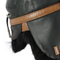 Yukon Black Leather & Rabbit Ushanka - Gena