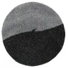 Béret Été Coton Soie & Lin Noir - Gris - Le Béret Français  Reference : 20450| Chapellerie Traclet