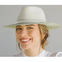 Chapeau Fedora Bella Ivoire/sauge UPF 50+ - House Of Ord