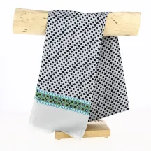 Grey men's silk scarf