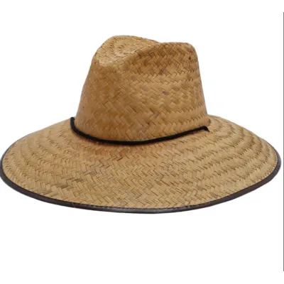 Chapeau de sauveteur en paille Tycoon Crown à tissage fermé