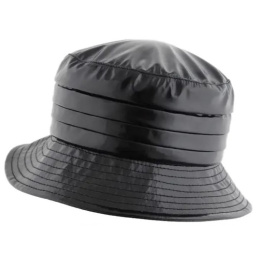 Black Alizia Rain Bucket Hat - Flechet