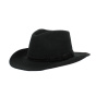 Black wool felt dundee hat