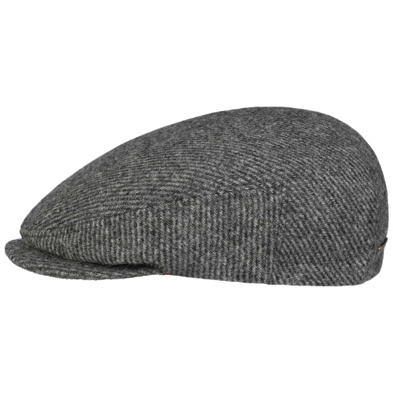 Grey blue Driver wool felt cap