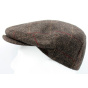 Brown Wool Piero Flat Cap - Traclet