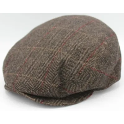 Casquette Plate Piero Laine Marron - Traclet