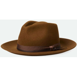 Brown Felt Dayton Traveler Hat - Brixton