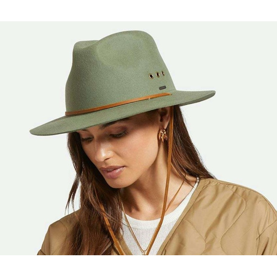 Traveller Hat Wesley Felt GUARD Light Moss - Brixton