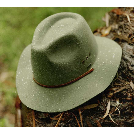 Chapeau Traveller Wesley Feutre GUARD Light Moss - Brixton