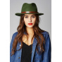Messer Wool Felt Green Fedora Hat - Brixton