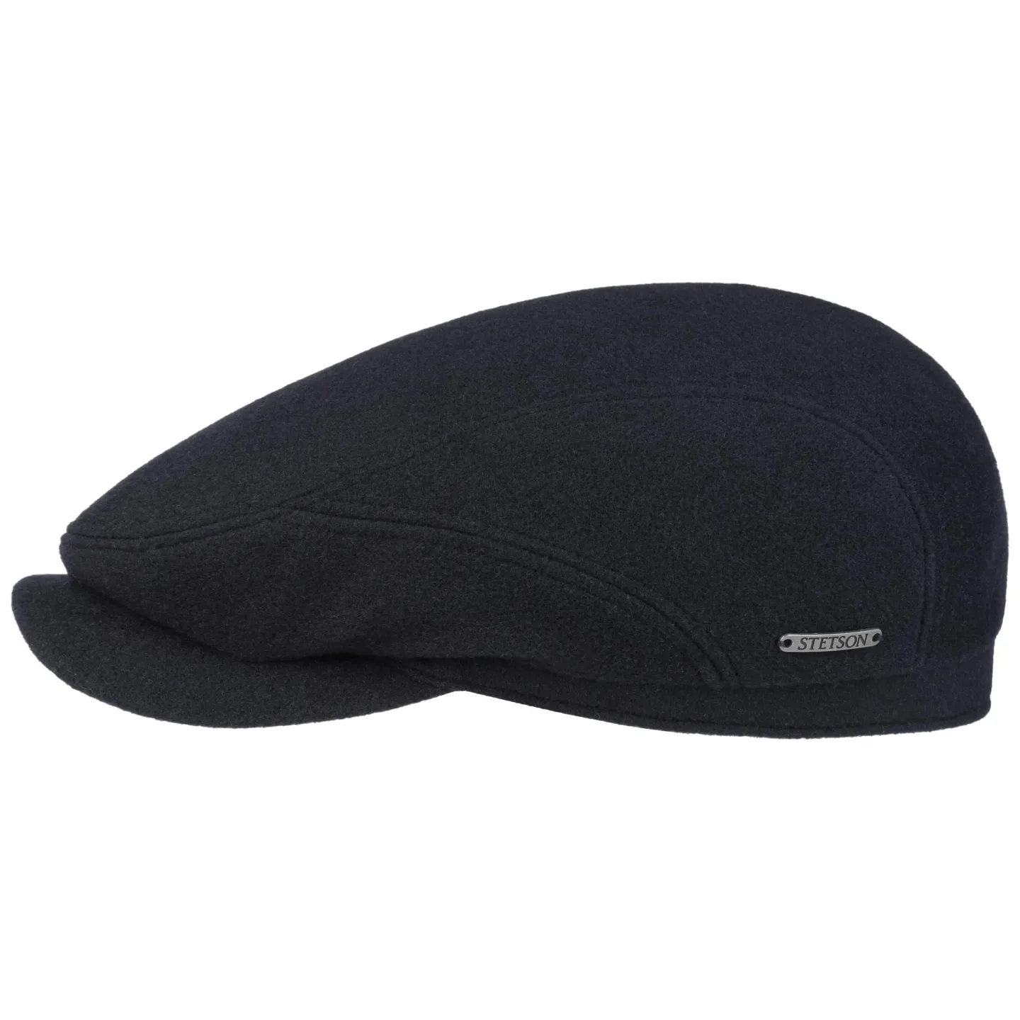 Navy Dylan Wool Flat Cap - Stetson reference 20556 traclet hat shop