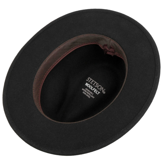 Chapeau Ashton Woolfelt Noir - Stetson