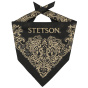 Black Cotton Fancy Bandana - Stetson