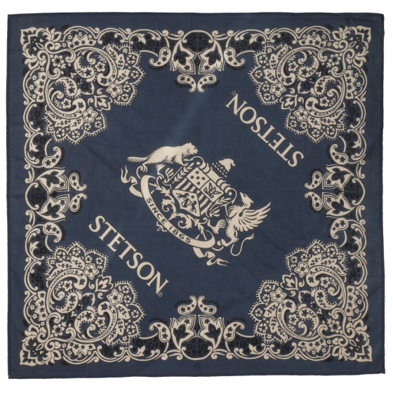 Bandana Fantaisie Coton Bleu - Stetson