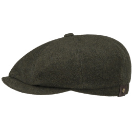 Olive Wool Hatteras Cap - Stetson