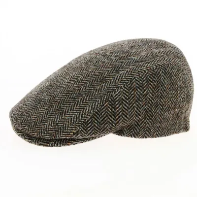 Casquette Plate Ancône Chevron Laine Vierge - Traclet