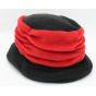 Chapeau Tavira Polaire Femme Noir & Rouge - Traclet
