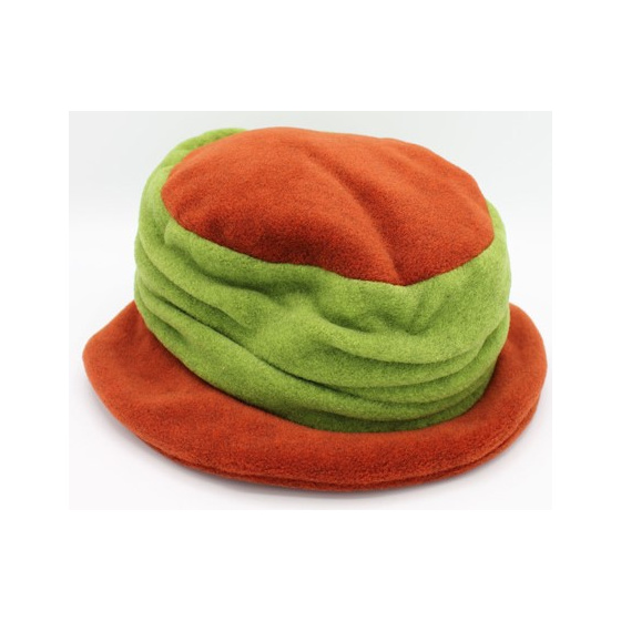 Chapeau Tavira Polaire Femme Orange & Vert - Traclet