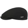 Dylan Black Wool Flat Cap - Stetson reference 20612 traclet hat shop