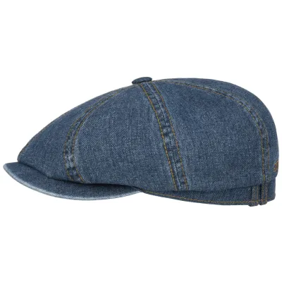 Casquette Hatteras Aoste Denim Coton Bleu - Stetson réf 20613 chapellerie traclet