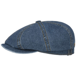 Stetson Aoste Denim Cotton Blue Hatteras Cap - Stetson