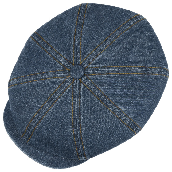 Stetson Aoste Denim Cotton Blue Newsboy Cap