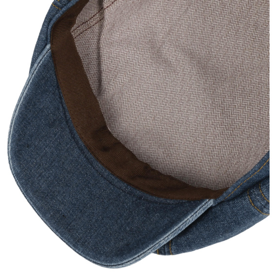 Stetson Aoste Denim Cotton Blue Newsboy Cap