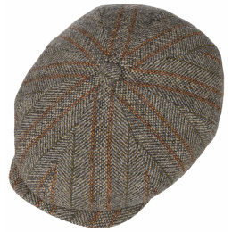 Stetson Fresno Herringbone Virgin Wool Hatteras Cap
