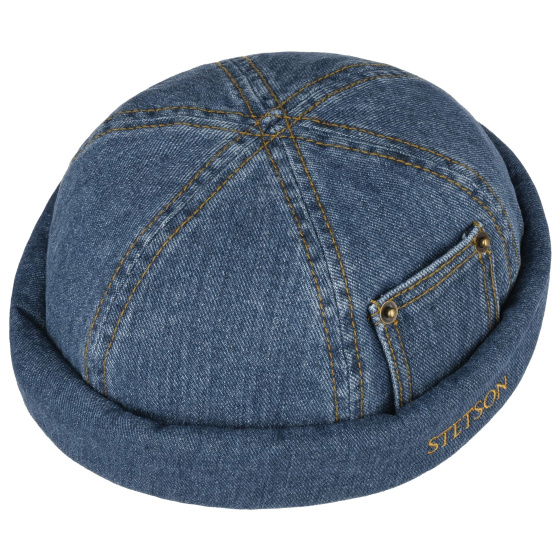 Bonnet Docker Tulsa Denim Coton - Stetson Bonnet Docker Tulsa Denim Coton - Stetson