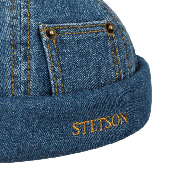 Bonnet Docker Tulsa Denim Coton - Stetson Bonnet Docker Tulsa Denim Coton - Stetson