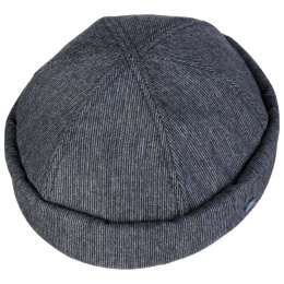 Bonnet Docker Rostock Coton Marinière Gris - Hammaburg