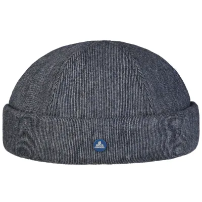 Bonnet Docker Rostock Coton Marinière Gris - Hammaburg
