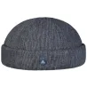 Bonnet Docker Rostock Coton Marinière Gris - Hammaburg