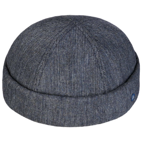 Bonnet Docker Rostock Coton Marinière Gris - Hammaburg Bonnet Docker Rostock Coton Marinière Gris - Hammaburg