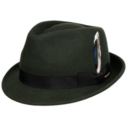 Stetson Champlin Olive Felt Trilby Hat