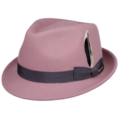 Pink Felt Champlin Trilby Hat - Stetson Reference: 20628 | Chapellerie Traclet