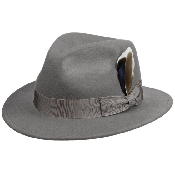 Louisville Wool & Cashmere Grey Traveller Hat - Stetson