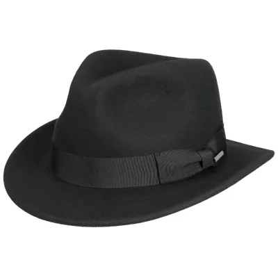 Chapeau Traveller Louisville Laine & Cachemire Noir - Stetson