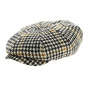 Irish Cap Houndstooth Harris Tweed Beige - Stetson