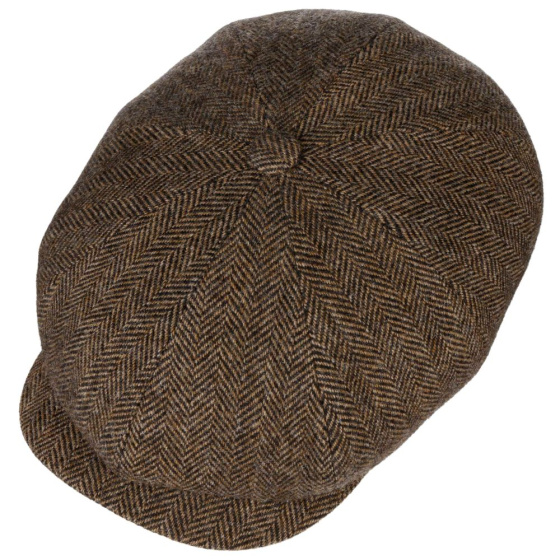 Hatteras Santee Herringbone Wool Cap with Ear Flaps - Stetson