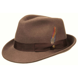 Stetson Beige Wool Felt Elkader Trilby Hat