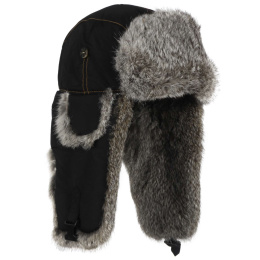 Fur Ushanka - Black Lapeer - Mad Bomber