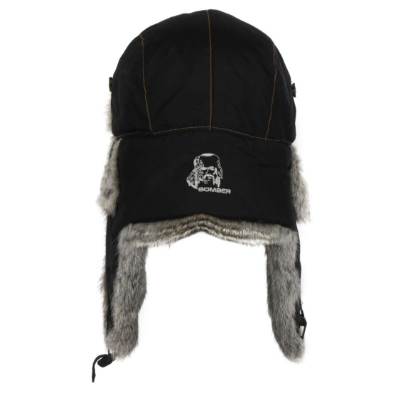 Fur Ushanka - Black Lapeer - Mad Bomber