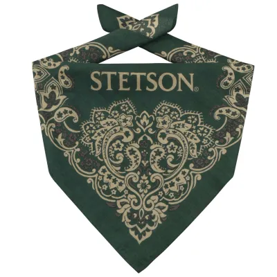 Fancy Green Cotton Bandana - Stetson  Reference: 20650| Traclet Hat Shop