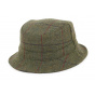 Khaki Plaid Wool Keaton Bucket Hat - City Sport