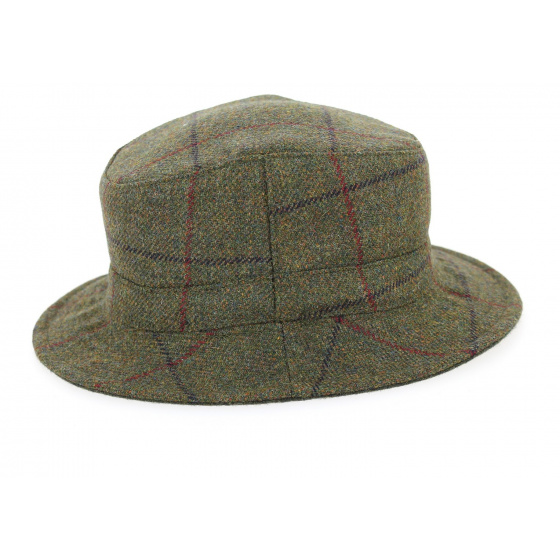 Khaki Plaid Wool Keaton Bucket Hat - City Sport