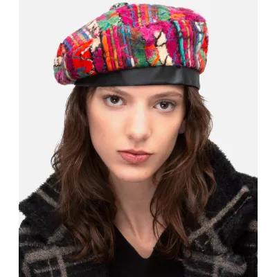 Wooly Squiggle Pattern Beret - Kangol   - Traclet Hat Shop Reference: 20654| Traclet Hat Shop